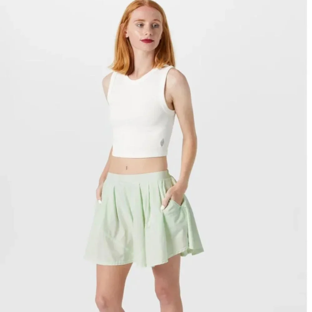 FP Movement Women's Center Court Tennis Athletic Short‎ SMALL in Aqua Glass *EUC